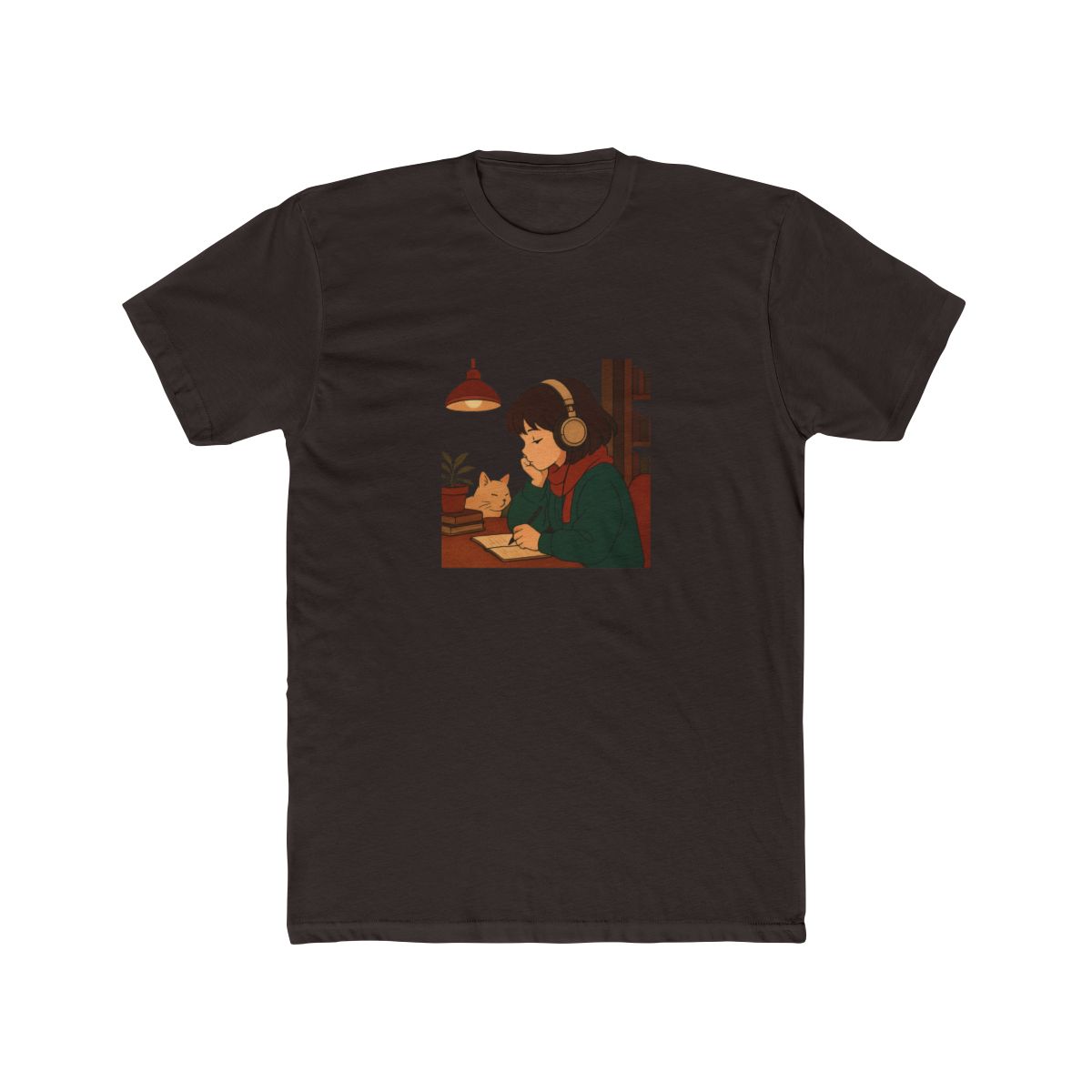 LoFi Girl Chill Hip Hop Beats T Shirt - Cozy Study Vibes - alternate angle 2, merchandise