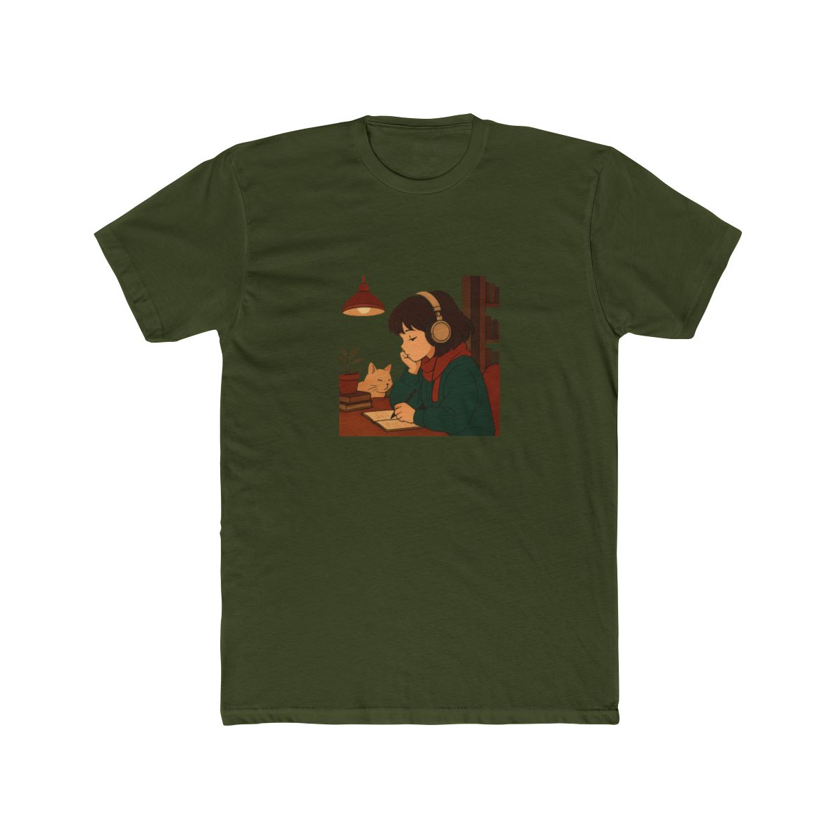 LoFi Girl Chill Hip Hop Beats T Shirt - Cozy Study Vibes - alternate angle 5, merchandise